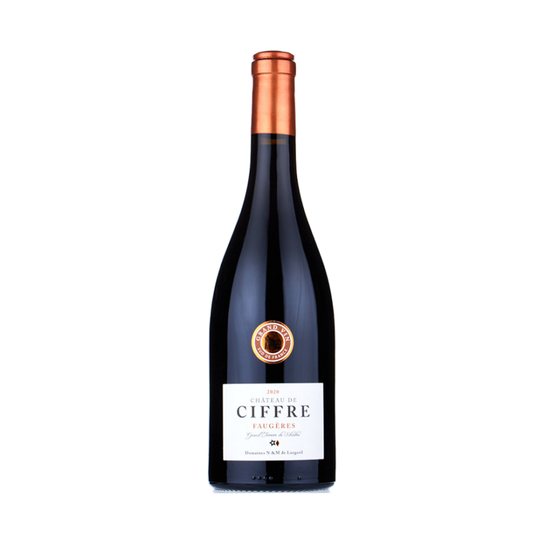 Vin rouge faugères château de ciffre vignobles lorgeril bouteille